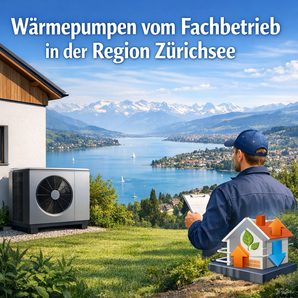 Wärmepumpen vom Fachbetrieb in der Region Zürichsee
