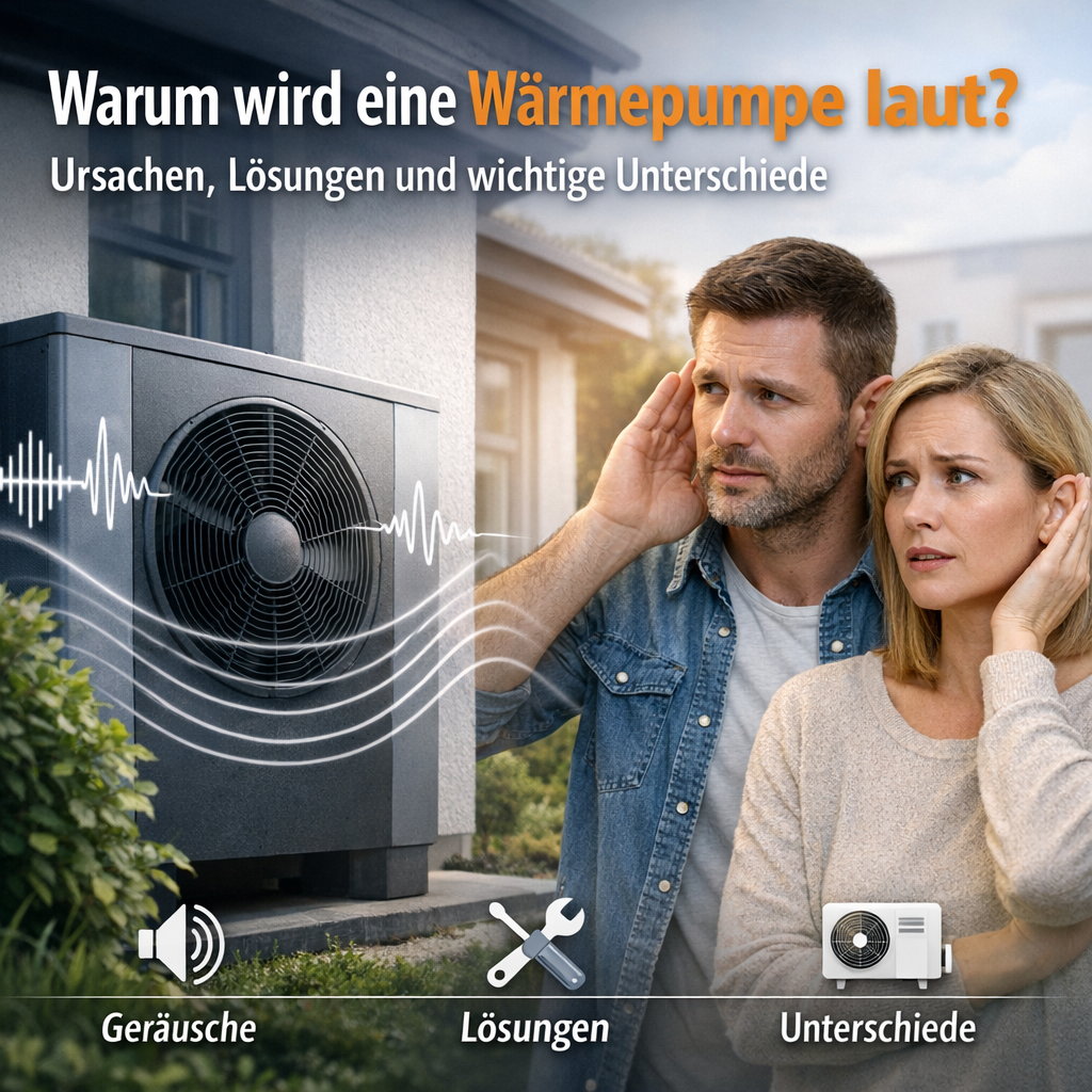 Warum wird eine Wärmepumpe laut? – Ursachen, Lösungen und wichtige Unterschiede