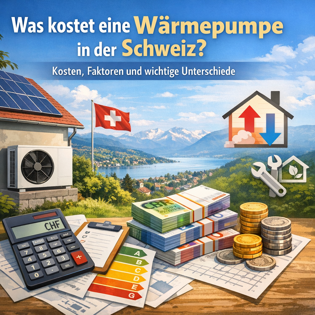 Was kostet eine Wärmepumpe in der Schweiz? – Kosten, Faktoren und wichtige Unterschiede