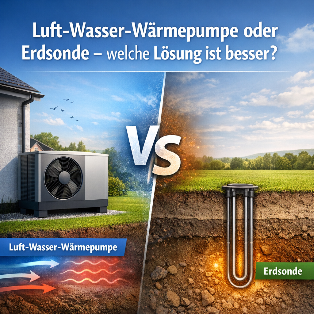 Luft-Wasser-Wärmepumpe oder Erdsonde – welche Lösung ist besser?
