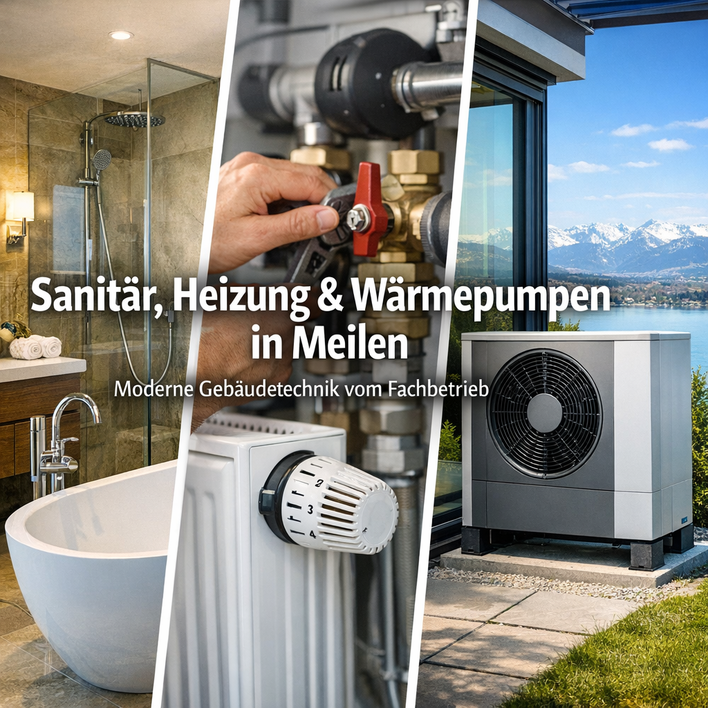 Sanitär, Heizung & Wärmepumpen in Meilen – moderne Gebäudetechnik vom Fachbetrieb
