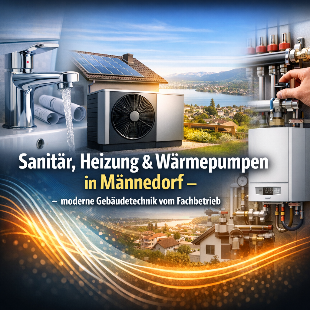 Sanitär, Heizung & Wärmepumpen in Männedorf – moderne Gebäudetechnik vom Fachbetrieb