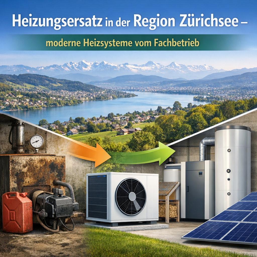 Heizungsersatz in der Region Zürichsee – moderne Heizsysteme vom Fachbetrieb