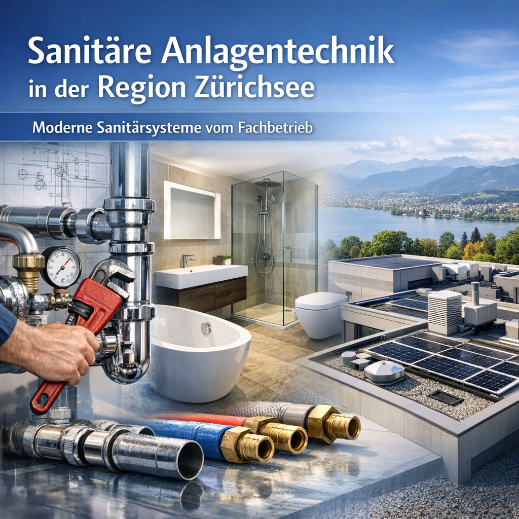 Sanitäre Anlagentechnik in der Region Zürichsee – moderne Sanitärsysteme vom Fachbetrieb