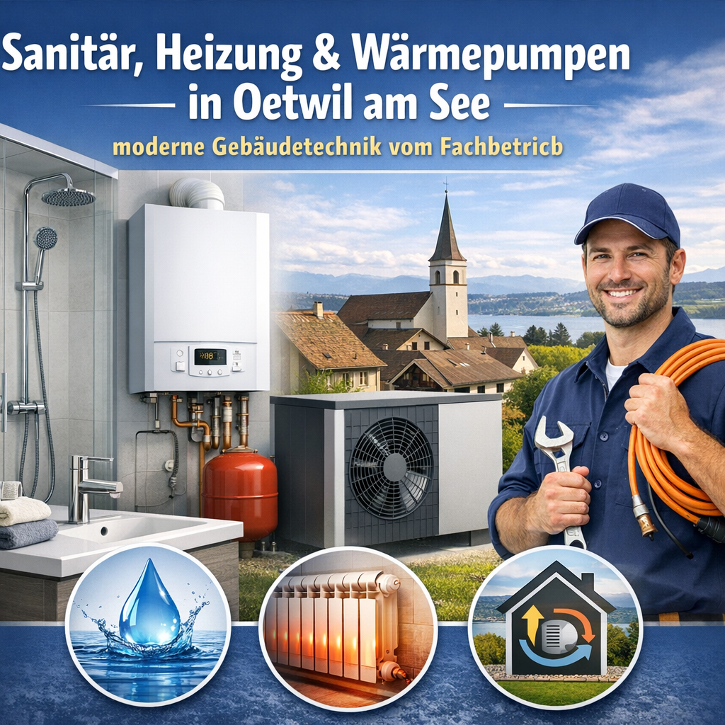 Sanitär, Heizung & Wärmepumpen in Oetwil am See – moderne Gebäudetechnik vom Fachbetrieb